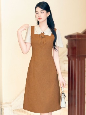 Đầm Suông Cam Cổ Đức