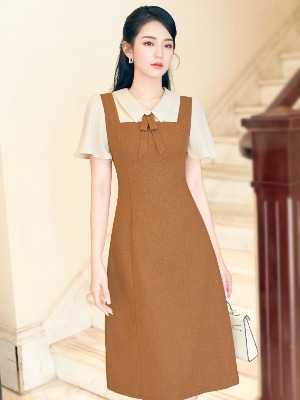 Đầm Suông Cam Cổ Đức