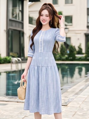 Đầm Tay Lỡ Xanh BabyDoll