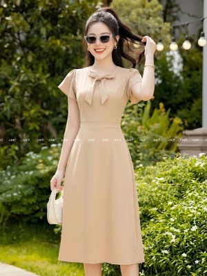 Đầm Be Nơ Tay Cánh Tiên