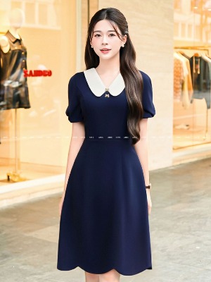 Đầm Cổ Sen Lượn Sóng Baby