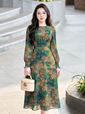 Đầm Hoa Tơ Kính Tencen