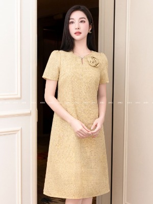 Đầm Suông Sela Đính Hoa 