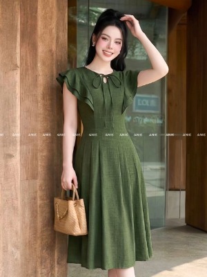 Đầm Xoè Xanh Cánh Tiên Greeny
