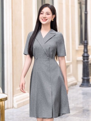 Đầm Vest Grey Công Sở