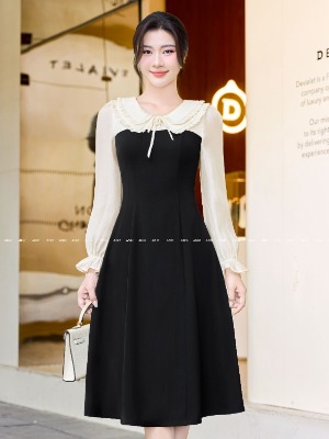 Đầm Tay Lỡ Cổ Bèo Sara