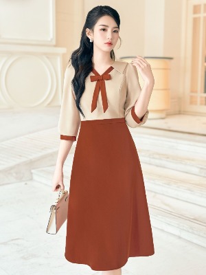 Đầm Liền Cam Be Tay Lỡ