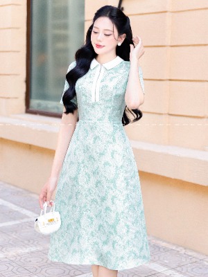 Đầm Gấm Luna Cao Cấp