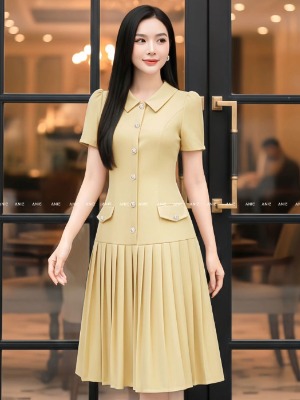 Đầm Đuôi Cá Xếp Ly Sunny